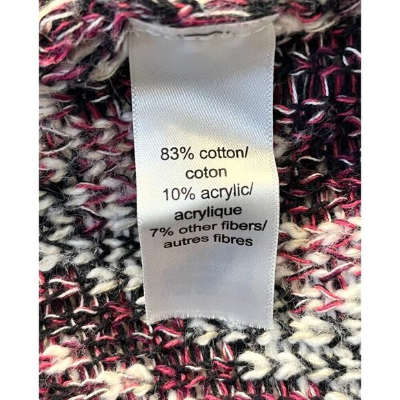 Maurices Womens Sweater Cardigan Long Sleeve Geometric Aztec Cream Pink Size 1 - Picture 7 of 9